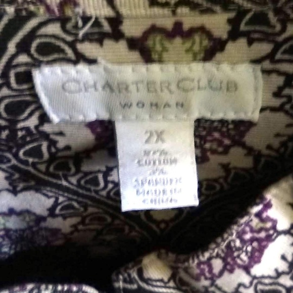 Charter Club Button up Cotton Blazer/Jacket - Picture 4 of 4